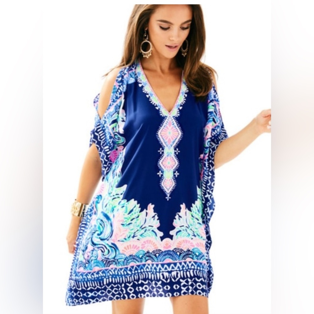 Lilly Pulitzer Atlin Silk Kaftan Dress